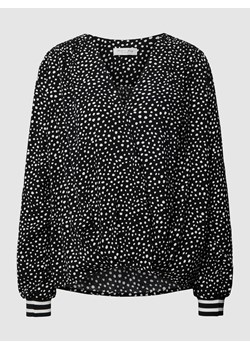 Bluzka z czystej wiskozy z dekoltem w serek ze sklepu Peek&Cloppenburg  w kategorii Bluzki damskie - zdjęcie 168092788