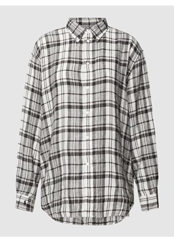 Bluzka z lnu z przedłużonym tyłem ze sklepu Peek&Cloppenburg  w kategorii Koszule damskie - zdjęcie 168093986