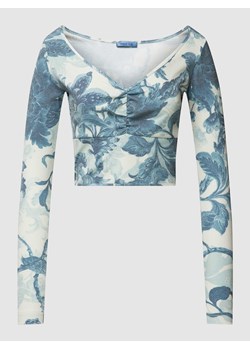 Bluzka z długim rękawem i kwiatowym wzorem model ‘ENRIQUETA’ ze sklepu Peek&Cloppenburg  w kategorii Bluzki damskie - zdjęcie 168094626