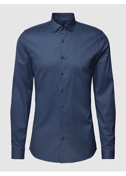 Koszula biznesowa o kroju super slim fit ze wzorem na całej powierzchni model ‘Nick’ ze sklepu Peek&Cloppenburg  w kategorii Koszule męskie - zdjęcie 168094765