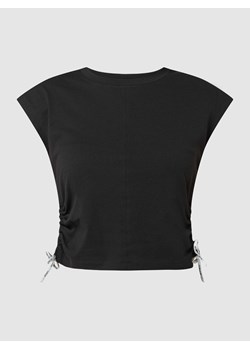 Bluzka krótka z bawełny ze sklepu Peek&Cloppenburg  w kategorii Bluzki damskie - zdjęcie 168094798