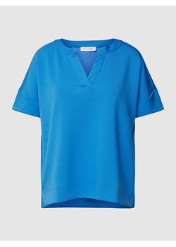 T-shirt z kołnierzem z lamówką ze sklepu Peek&Cloppenburg  w kategorii Bluzki damskie - zdjęcie 168094807