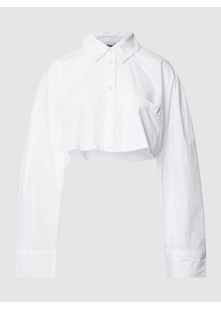 Bluzka krótka z kołnierzykiem koszulowym ze sklepu Peek&Cloppenburg  w kategorii Koszule damskie - zdjęcie 168094835