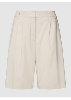 Szorty chinosy z zakładkami w pasie ze sklepu Peek&Cloppenburg  w kategorii Spodnie damskie - zdjęcie 168095347