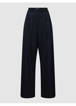 Spodnie z szeroką nogawką i dodatkiem lnu ze sklepu Peek&Cloppenburg  w kategorii Spodnie damskie - zdjęcie 168095548