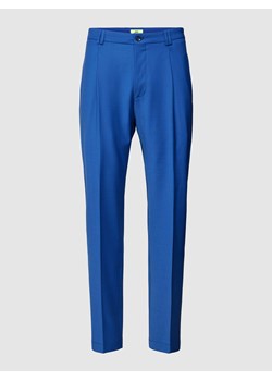 Spodnie do garnituru z zakładkami w pasie model ‘Geno’ ze sklepu Peek&Cloppenburg  w kategorii Spodnie męskie - zdjęcie 168096159