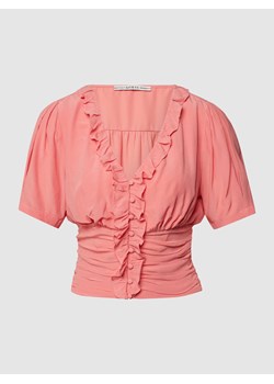Bluzka z detalami w stylu falban ze sklepu Peek&Cloppenburg  w kategorii Bluzki damskie - zdjęcie 168096545