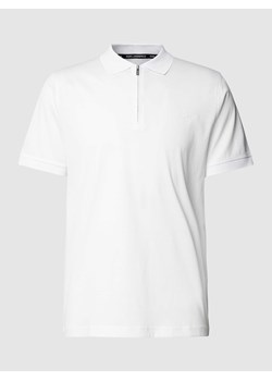 Koszulka polo z bawełny z zamkiem błyskawicznym ze sklepu Peek&Cloppenburg  w kategorii T-shirty męskie - zdjęcie 168096928