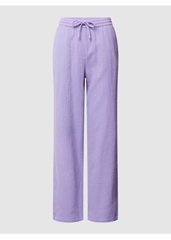 Spodnie materiałowe z fakturowanym wzorem ze sklepu Peek&Cloppenburg  w kategorii Spodnie damskie - zdjęcie 168096929