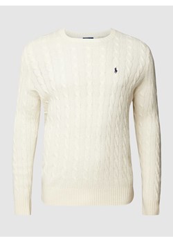 Sweter z dzianiny PLUS SIZE ze ściegiem warkoczowym ze sklepu Peek&Cloppenburg  w kategorii Swetry męskie - zdjęcie 168097055