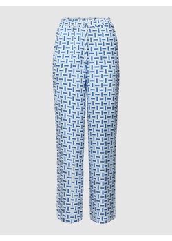 Spodnie materiałowe z wzorem na całej powierzchni ze sklepu Peek&Cloppenburg  w kategorii Spodnie damskie - zdjęcie 168097675