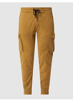 Spodnie cargo z detalami z logo model ‘Twill’ ze sklepu Peek&Cloppenburg  w kategorii Spodnie męskie - zdjęcie 168097686