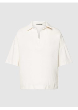 Bluza z froty z dekoltem w serek model ‘JARNA’ ze sklepu Peek&Cloppenburg  w kategorii Bluzy damskie - zdjęcie 168098419