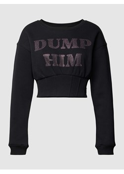 Sweter krótki z nadrukiem DUMP HIM ze sklepu Peek&Cloppenburg  w kategorii Bluzy damskie - zdjęcie 168098636