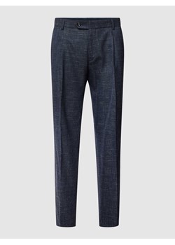 Spodnie garniturowe z mieszanki żywej wełny z dodatkiem lnu ze sklepu Peek&Cloppenburg  w kategorii Spodnie męskie - zdjęcie 168099119