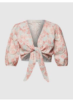 Bluzka krótka w stylu kopertowym ze sklepu Peek&Cloppenburg  w kategorii Bluzki damskie - zdjęcie 168099145