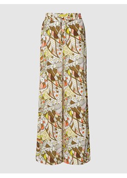 Spodnie materiałowe z czystej wiskozy ze wzorem na całej powierzchni ze sklepu Peek&Cloppenburg  w kategorii Spodnie damskie - zdjęcie 168099486