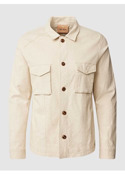 Koszula wierzchnia z mieszanki lnu z kieszeniami z patką ze sklepu Peek&Cloppenburg  w kategorii Koszule męskie - zdjęcie 168100599