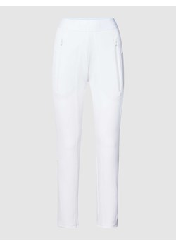 Spodnie o kroju skinny fit z elastycznym paskiem z logo model ‘Jordi’ ze sklepu Peek&Cloppenburg  w kategorii Spodnie damskie - zdjęcie 168100677