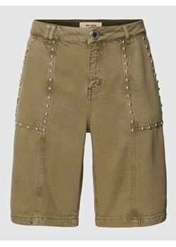 Szorty jeansowe z ozdobnym obszyciem model ‘BIANCHE’ ze sklepu Peek&Cloppenburg  w kategorii Szorty - zdjęcie 168101416