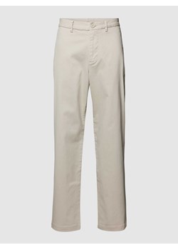 Chinosy w jednolitym kolorze model ‘Stright Varsity’ ze sklepu Peek&Cloppenburg  w kategorii Spodnie męskie - zdjęcie 168101668
