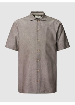 Koszula casulowa o kroju relaxed fit z lnu z kołnierzykiem typu kent ze sklepu Peek&Cloppenburg  w kategorii Koszule męskie - zdjęcie 168102428