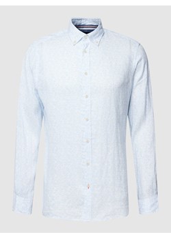 Koszula casualowa z czystego lnu z mankietami sportowymi ze sklepu Peek&Cloppenburg  w kategorii Koszule męskie - zdjęcie 168103435