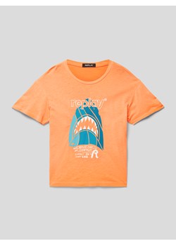 T-shirt z nadrukiem z logo ze sklepu Peek&Cloppenburg  w kategorii T-shirty chłopięce - zdjęcie 168103798