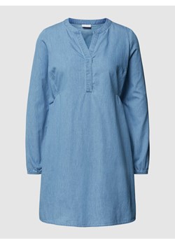 Bluzka ciążowa z bawełny z kołnierzem z lamówką model ‘Lia’ ze sklepu Peek&Cloppenburg  w kategorii Bluzki ciążowe - zdjęcie 168103857