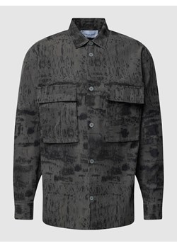 Kurtka koszulowa z fakturowanym wzorem model ‘CONCRETE’ ze sklepu Peek&Cloppenburg  w kategorii Kurtki męskie - zdjęcie 168104027