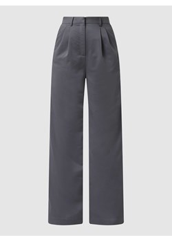 Spodnie z zakładkami w pasie z mieszanki lyocellu model ‘Ramsey’ ze sklepu Peek&Cloppenburg  w kategorii Spodnie damskie - zdjęcie 168104775