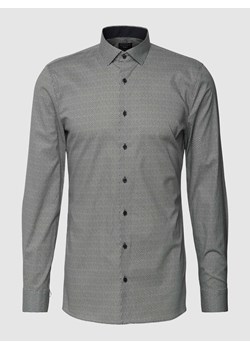 Koszula biznesowa o kroju super slim fit z fakturowanym wzorem ze sklepu Peek&Cloppenburg  w kategorii Koszule męskie - zdjęcie 168105417