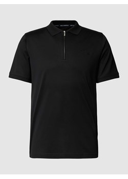 Koszulka polo z bawełny z zamkiem błyskawicznym ze sklepu Peek&Cloppenburg  w kategorii T-shirty męskie - zdjęcie 168105666