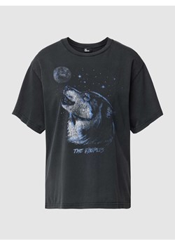 T-shirt z nadrukiem z logo ze sklepu Peek&Cloppenburg  w kategorii Bluzki damskie - zdjęcie 168106145