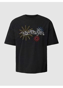 T-shirt o kroju oversized z nadrukiem z logo model ‘Warp’ ze sklepu Peek&Cloppenburg  w kategorii T-shirty męskie - zdjęcie 168106177