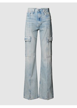 Jeansy o kroju bootcut z efektem znoszenia ze sklepu Peek&Cloppenburg  w kategorii Jeansy damskie - zdjęcie 168106318