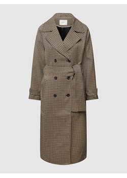 Płaszcz z fakturowanym wzorem model ‘Olina’ ze sklepu Peek&Cloppenburg  w kategorii Płaszcze damskie - zdjęcie 168107385
