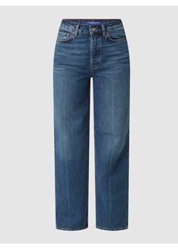 Jeansy z wysokim stanem o kroju straight fit z bawełny ekologicznej model ‘The Ripple’ ze sklepu Peek&Cloppenburg  w kategorii Jeansy damskie - zdjęcie 168107556