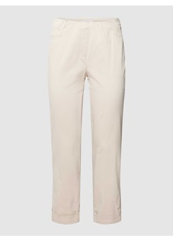 Spodnie z przeszytymi brzegami model ‘IGOR’ ze sklepu Peek&Cloppenburg  w kategorii Spodnie damskie - zdjęcie 168107869