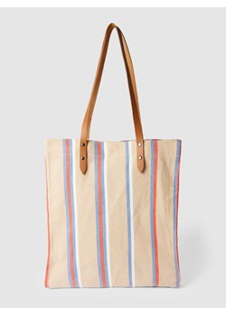 Torba shopper ze wzorem w paski model ‘Rebecca’ ze sklepu Peek&Cloppenburg  w kategorii Torby Shopper bag - zdjęcie 168107975