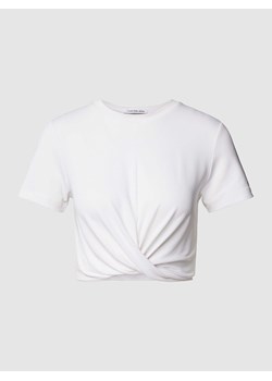 T-shirt krótki z wyhaftowanym logo ze sklepu Peek&Cloppenburg  w kategorii Bluzki damskie - zdjęcie 168108006