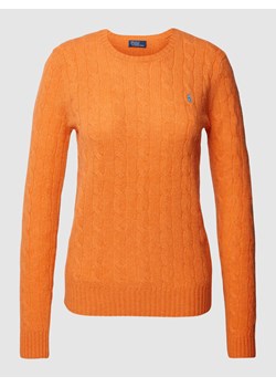 Sweter z dzianiny ze ściegiem warkoczowym model ‘JULIANNA’ ze sklepu Peek&Cloppenburg  w kategorii Swetry damskie - zdjęcie 168108099