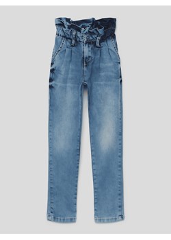 Jeansy z pasem typu paperbag ze sklepu Peek&Cloppenburg  w kategorii Spodnie dziewczęce - zdjęcie 168108566