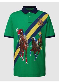Koszulka polo z nadrukiem z motywem ze sklepu Peek&Cloppenburg  w kategorii T-shirty męskie - zdjęcie 168108776