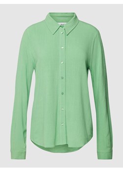Bluzka koszulowa z fakturowanym wzorem model ‘VIVA’ ze sklepu Peek&Cloppenburg  w kategorii Koszule damskie - zdjęcie 168108807
