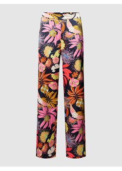 Spodnie z poszerzaną nogawką i wzorem na całej powierzchni ze sklepu Peek&Cloppenburg  w kategorii Spodnie damskie - zdjęcie 168108825
