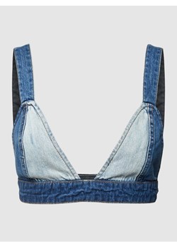 Top jeansowy ze szwami działowymi ze sklepu Peek&Cloppenburg  w kategorii Bluzki damskie - zdjęcie 168108869