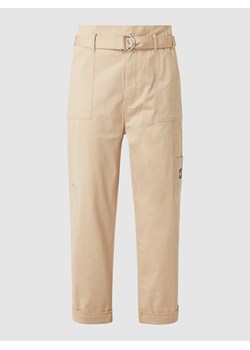 Spodnie cargo z bawełny ekologicznej i elastanu ze sklepu Peek&Cloppenburg  w kategorii Spodnie damskie - zdjęcie 168109349