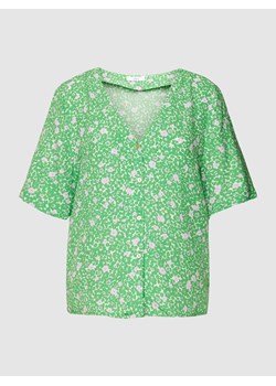 Bluzka koszulowa z wiskozy z kwiatowym wzorem ze sklepu Peek&Cloppenburg  w kategorii Bluzki damskie - zdjęcie 168109388