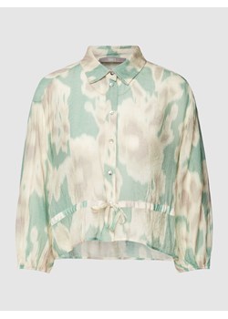 Bluzka z mieszanki wiskozy z wiązanym paskiem ze sklepu Peek&Cloppenburg  w kategorii Koszule damskie - zdjęcie 168109656